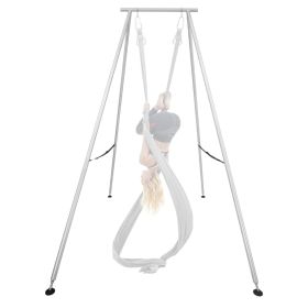 Yoga Stand Frame, 9.6 ft Length Swing Stand, Max 551.2 lbs Load Triangular Structure Aerial Rig, Aerial Silk Stands for Yoga Enthusiasts