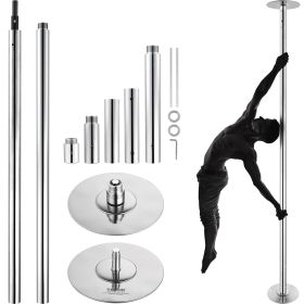 Professional Dancing Pole, Spinning Static Dancing Pole Kit, Portable Removable Pole, 45mm Heavy-Duty Stainless Steel Pole