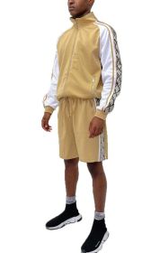 SNAKE SIDE SHORTS TRACK SET (Color: Black, size: 2XL)