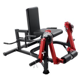 Leg Extension and Curl Machine, Seated Leg Rotary Extension for Thigh, Adjustable Lower Body Specialty Exercises Equipment (Foldable Seat or not: Foldable, Leg Training Method: Single-Leg Exercise)